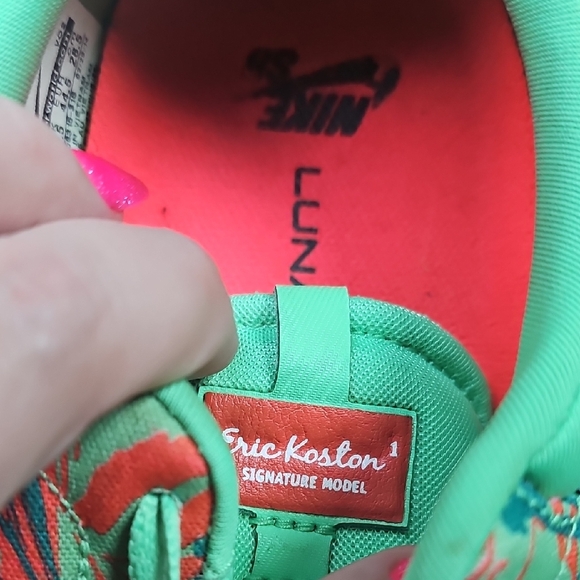 RARE Nike SB Eric Koston Lizard Camo Lucid Green Crimson Size 10.5 E1 - Picture 11 of 12